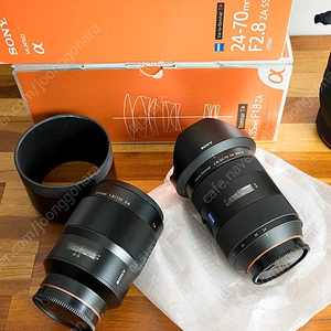 소니 24-70mm SSM2 칠공자2, 135.8ZA 축복이, FE 바티스 85