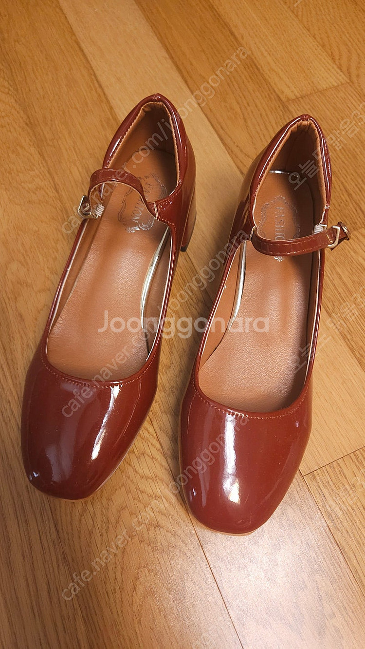 (택포) 에나멜 메리제인 슈즈 4.5cm(240)--0