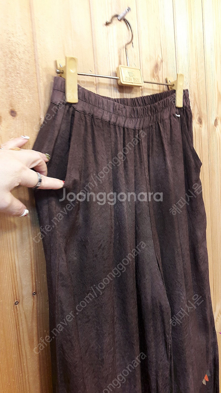 *천연염색 자갸드 항아리 핏 인견 바지 ( 새 상품 )--3