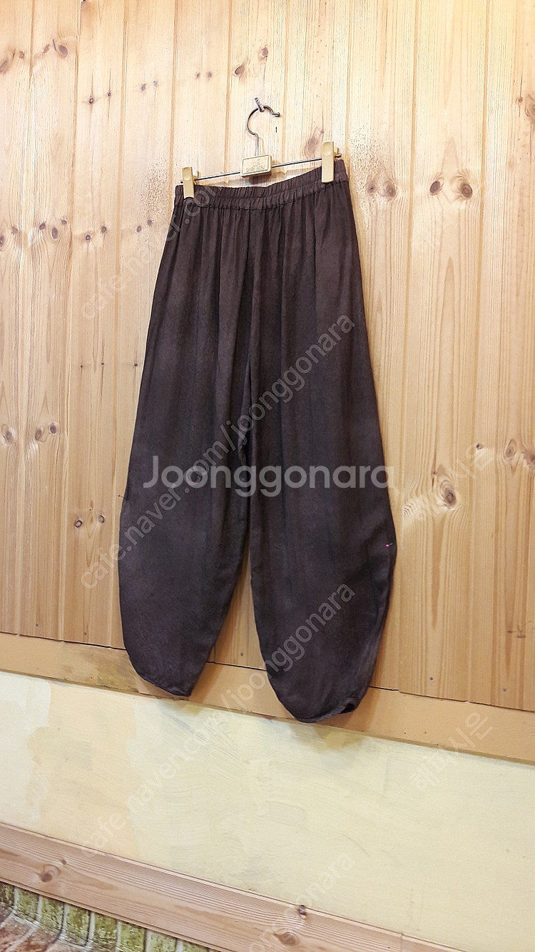 *천연염색 자갸드 항아리 핏 인견 바지 ( 새 상품 )--5
