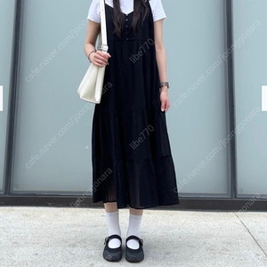 유니클로 뷔스티에 나시 원피스 블랙 (S)