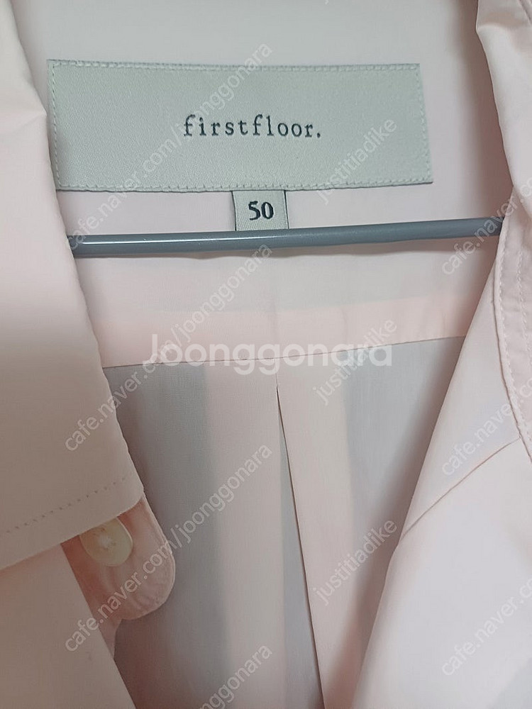 (미착용) 퍼스트플로어 60수 새커 셔츠 딸기우유 50--2