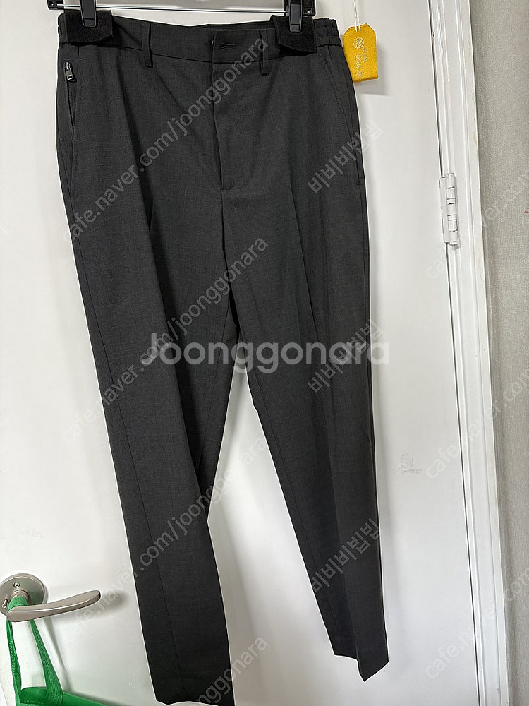 띠어리 25ss 모션울 커티스 팬츠 차콜 멜란지 30사...--0
