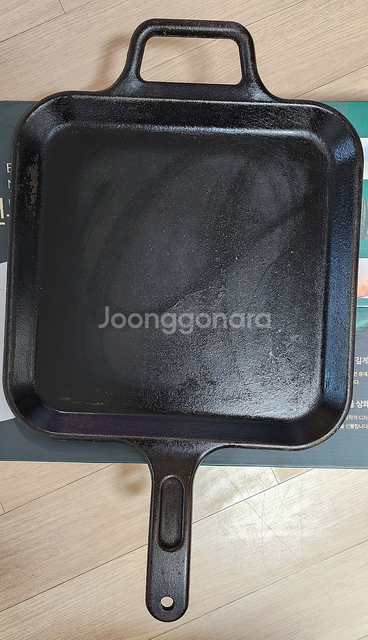 롯지 프로로직 무쇠 사각 그리들 12인치 30cm--1