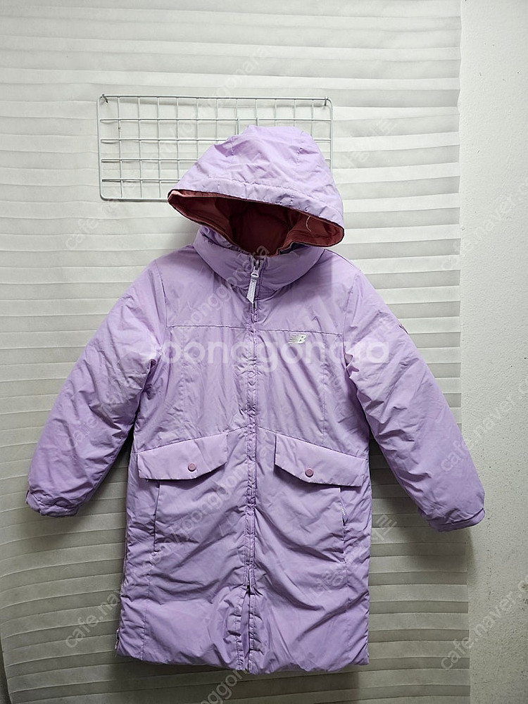 뉴발란스 키즈 양면 리버시블 롱패딩 구스다운점퍼 사이즈 145--0