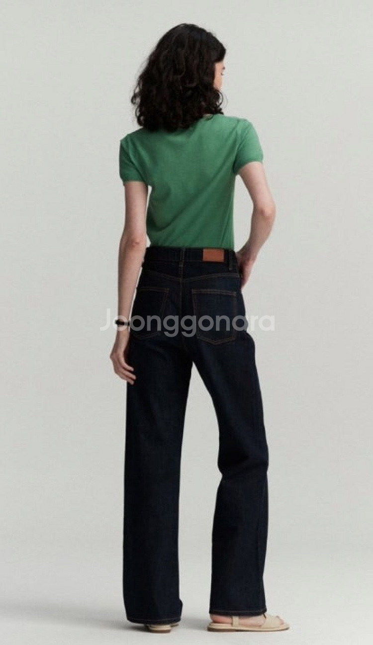 시에 FYEO 포유온 와이드플레어 데님 36사이즈 (로...--2