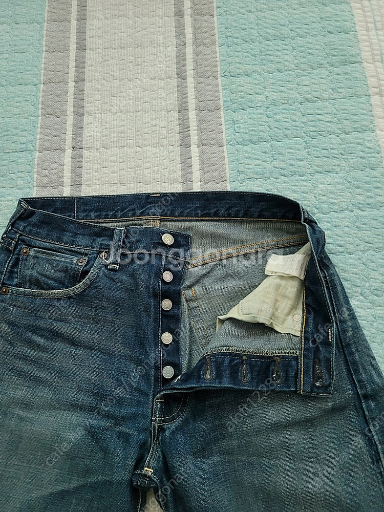 리바이스 재팬 LVC 66501. 빈티지 연청워싱 셀비...--5