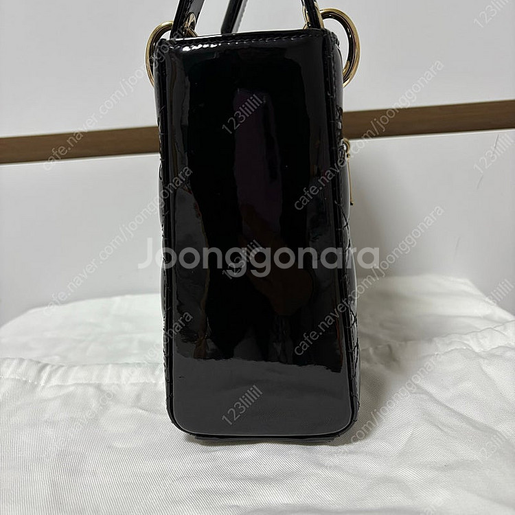 디올 레이디백 스몰 블랙 페이던트 매장구매 풀구성 팝니...--3