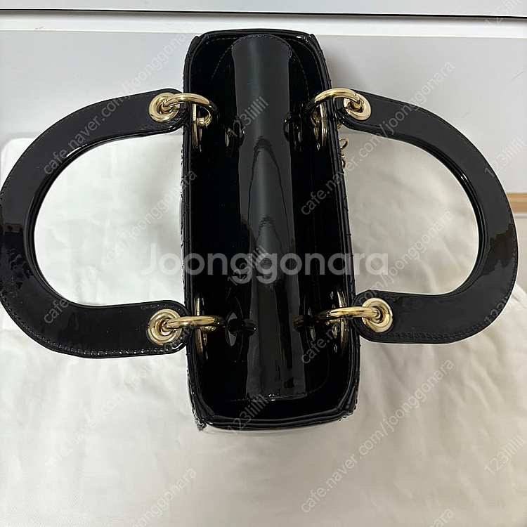 디올 레이디백 스몰 블랙 페이던트 매장구매 풀구성 팝니...--8