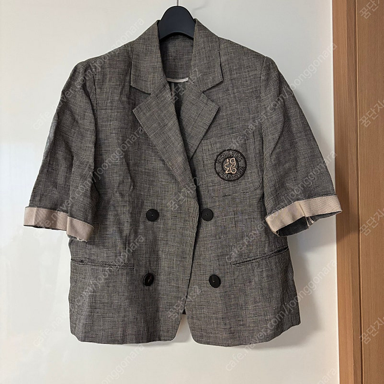 린넨 반팔 자켓 하객룩 출근룩 타임마인랑방스타일 올드머니룩 이미지