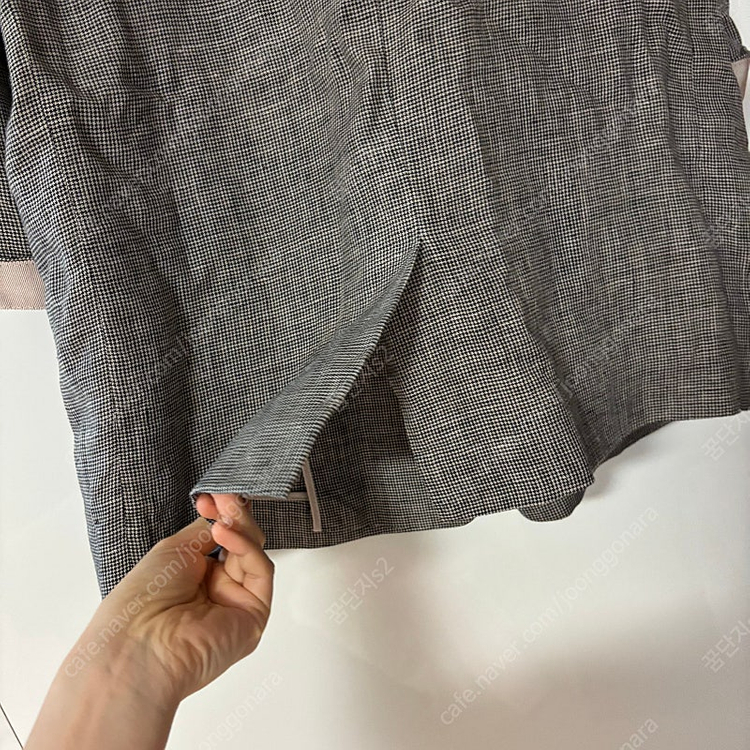 린넨 반팔 자켓 하객룩 출근룩 타임마인랑방스타일 올드머니룩 이미지