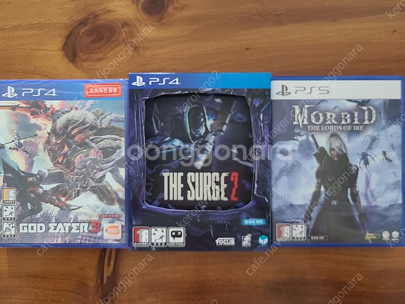 ps5 모비드, ps4 더서지2, 갓이터3--0