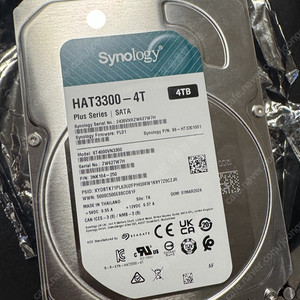 시놀로지 HAT3300-4T 새거 2개