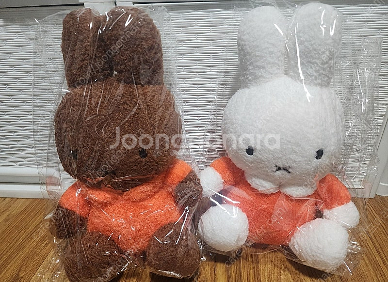 뽀글이 미피 중형 인형(갈색, 흰색)--0