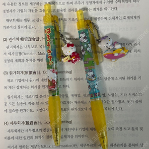 헬로키티 마스코드 키링 볼펜 샤프 일괄 세트