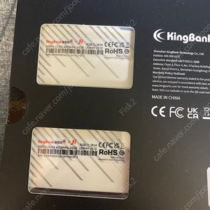킹뱅크 램 ddr5 48gb cl28 6000MHz white