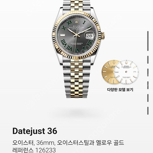 롤렉스 윔블던 36,126233 새제품