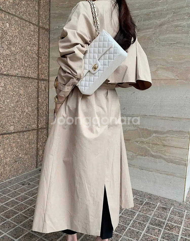 [가격내림] 바이씨니 제작 하이넥 트렌치 베이지 Fre...--6