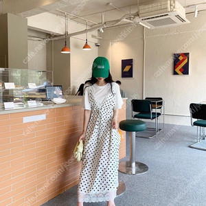 바이씨니 도트뷔스티에 원피스