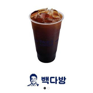 빽다방 아이스 아메리카노 1600원