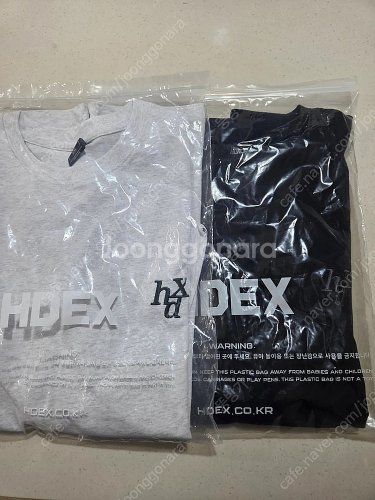 에이치덱스 자수로고 반팔티 (멜란지화이트, 검정 2xl...--7