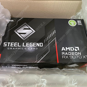 ASRock 라데온 RX 9070XT 스틸레전드 DARK D6 16GB 미개봉 신품 판매합니다