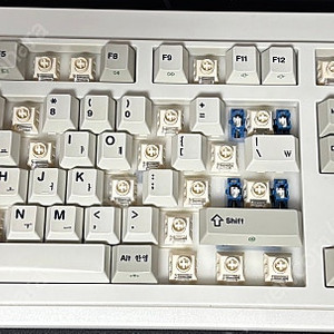 FL-ESPORTS OG104 레트로 유무선 블루투스 기계식 키보드 레트로 그레이, 카일 저소음크림축 x 2