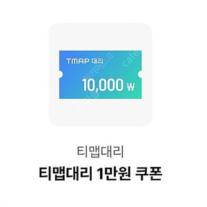 티맵대리 1만원 쿠폰(7/31)