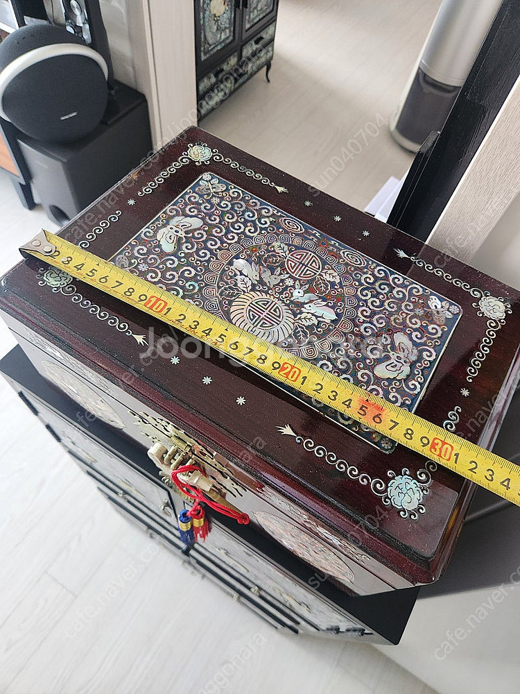 나전칠기 옻칠보석함--8