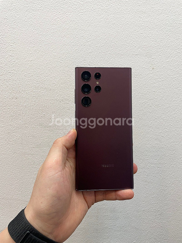 갤럭시S22울트라 버건디 256GB 상태좋은 중고31만...--1