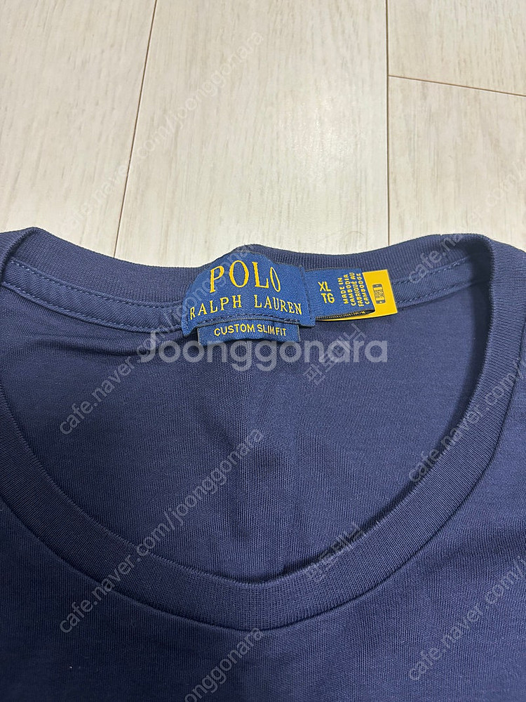 폴로 랄프로렌 커스텀슬림핏 xl 네이비 티셔츠--1