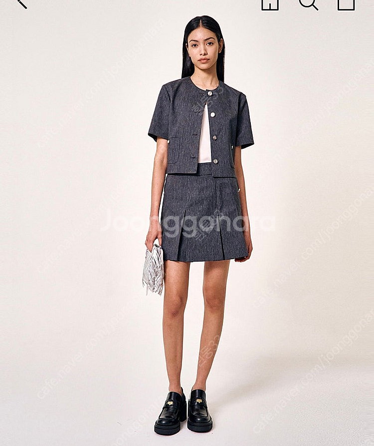 마쥬 자켓, 스커트바지 세트 36사이즈--1