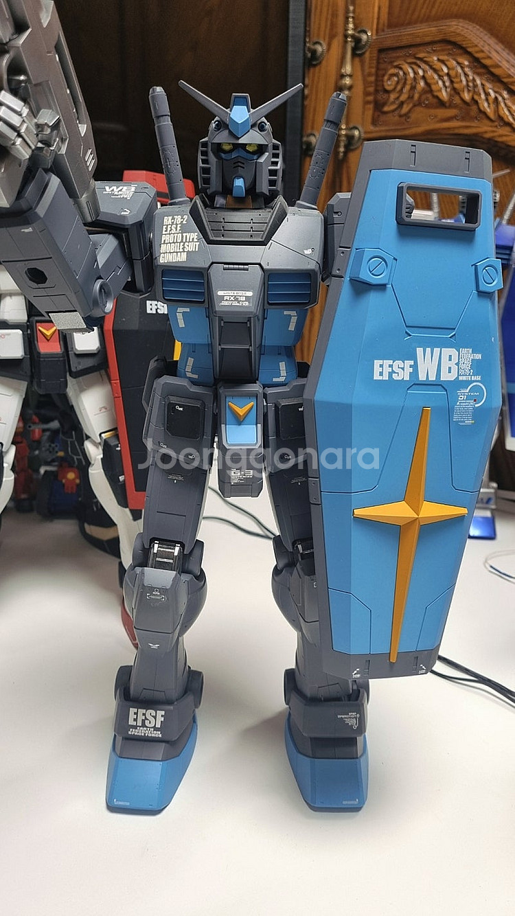 메가급 RX-78-2 건담 무광도색 스카이그레이--1