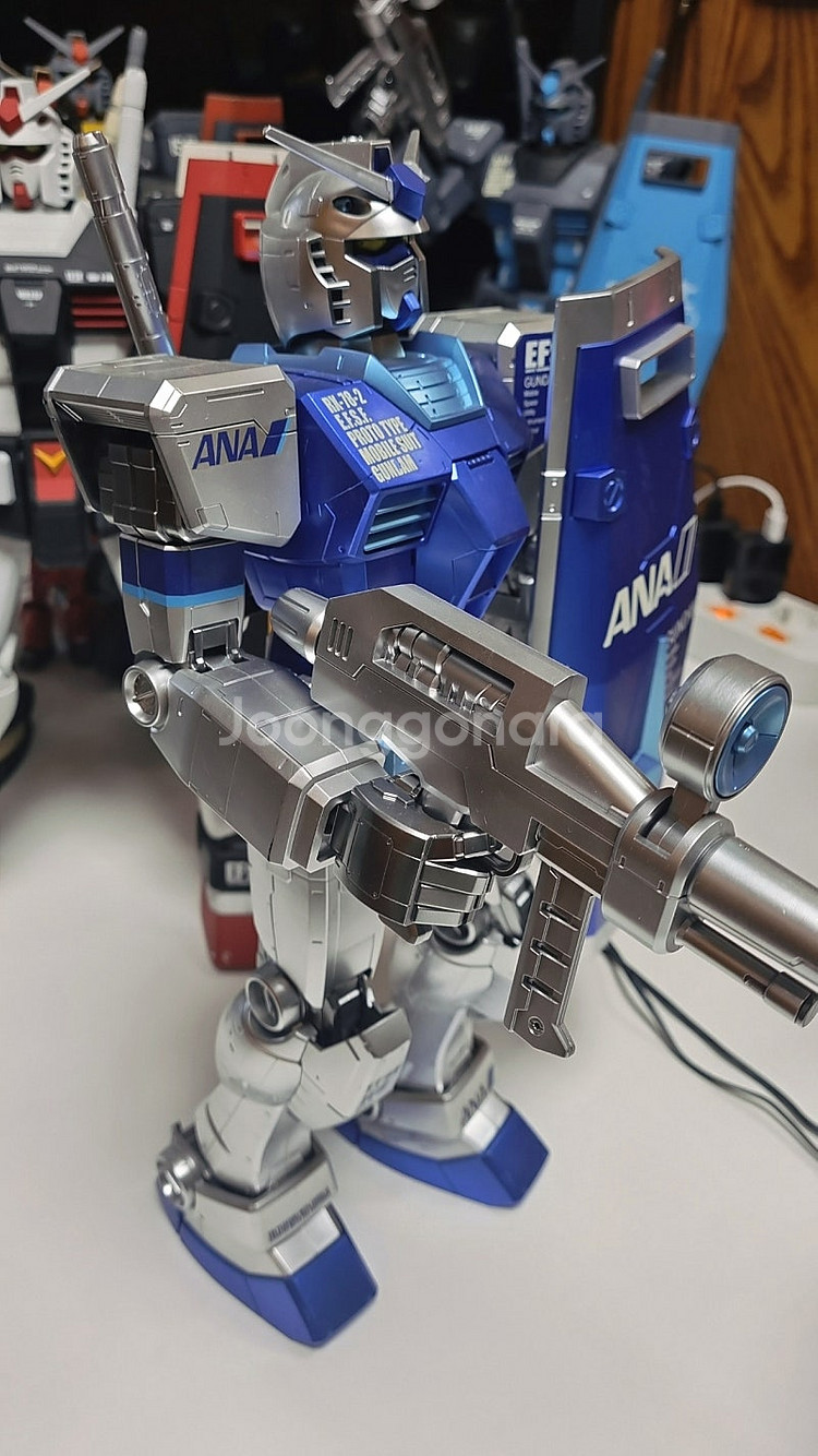 메가급 RX-78-2 ANA 건담 실버코팅도색--1