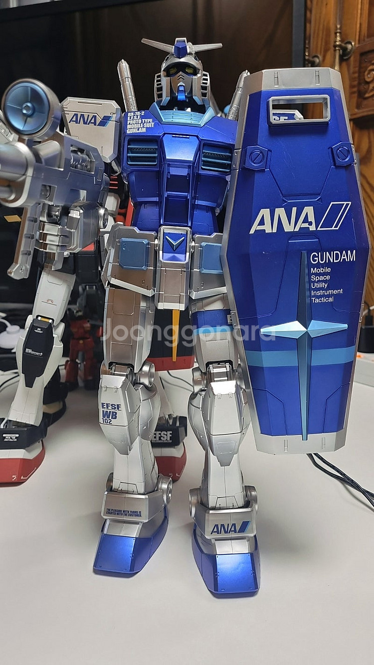 메가급 RX-78-2 ANA 건담 실버코팅도색--3