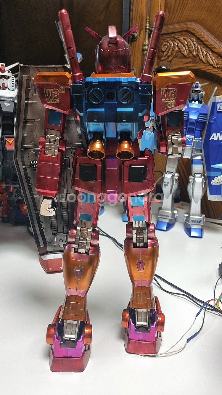 메가급 RX-78-2 건담 레드코팅led도색 & 메가급...--3