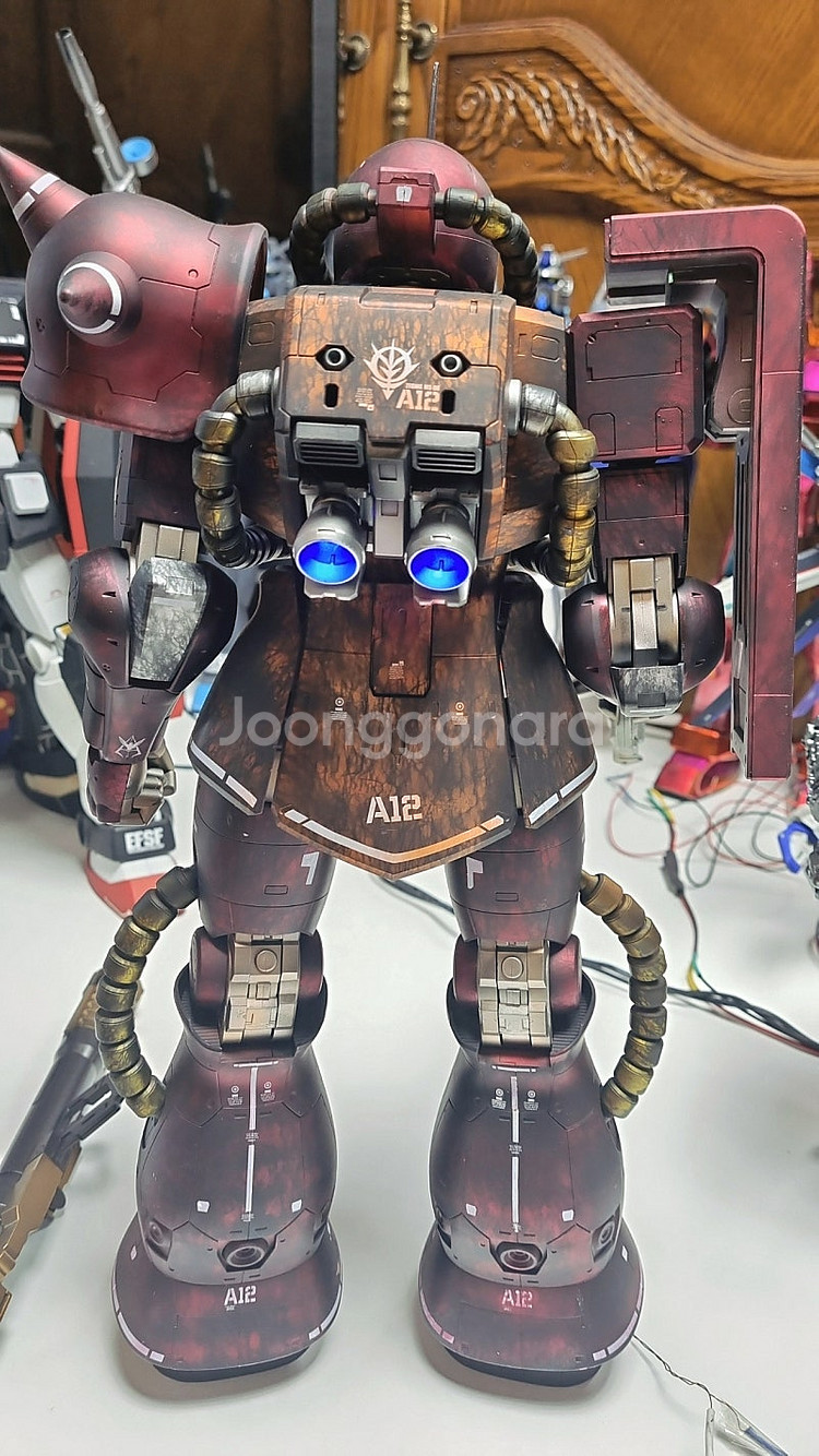 메가급 RX-78-2 건담 레드코팅led도색 & 메가급...--6