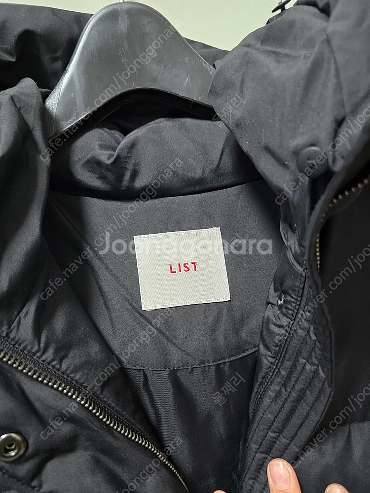 리스트 덕다운 폭스퍼 벨티드 숏패딩 55--2