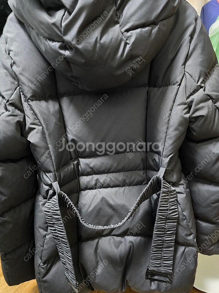 리스트 덕다운 폭스퍼 벨티드 숏패딩 55--4