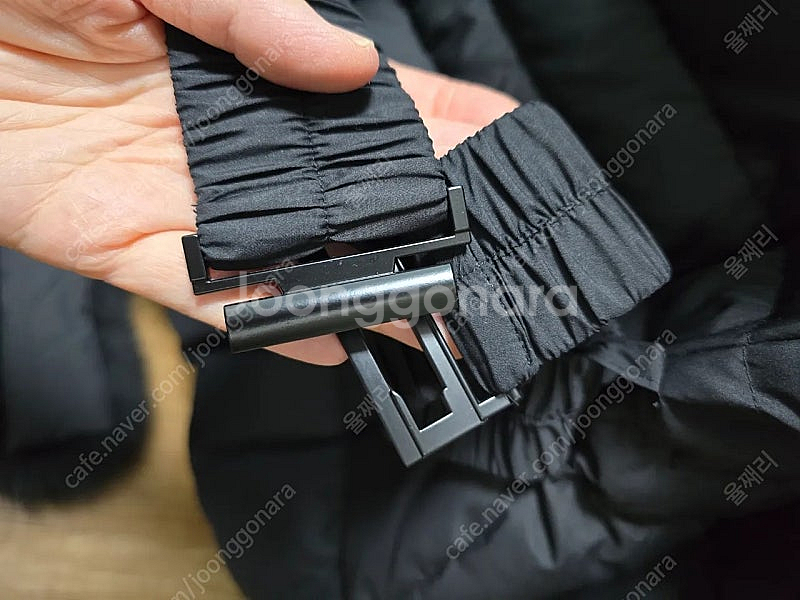 리스트 덕다운 폭스퍼 벨티드 숏패딩 55--6