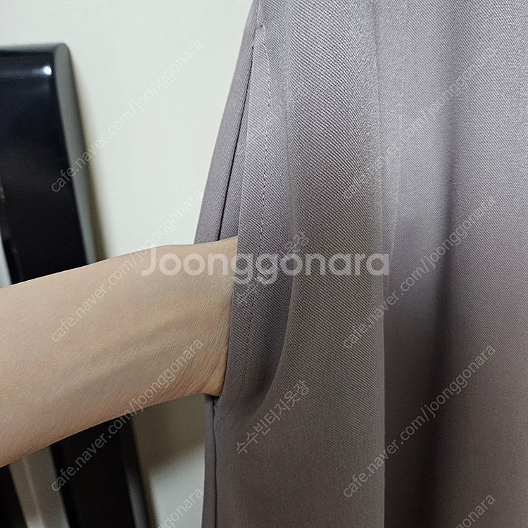 나이스클랍 연보라 버클장식 포켓 뷔스티에 원피스--4