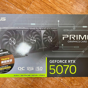 (미개봉) 아수스 rtx 5070 프라임 oc 팝니다.