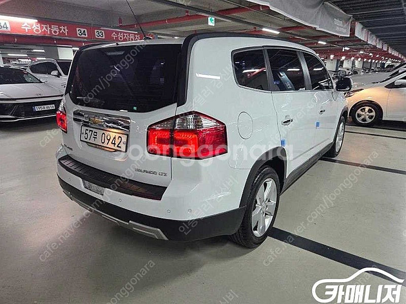 중고차 올란도 LPGI LTZ 세이프티팩 2016 년식 흰색 중고차리스승계--3