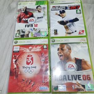 xbox360 베이징올림픽2008, NBA 라이브06, MLB2k7,fifa12 일괄 택포 2.5