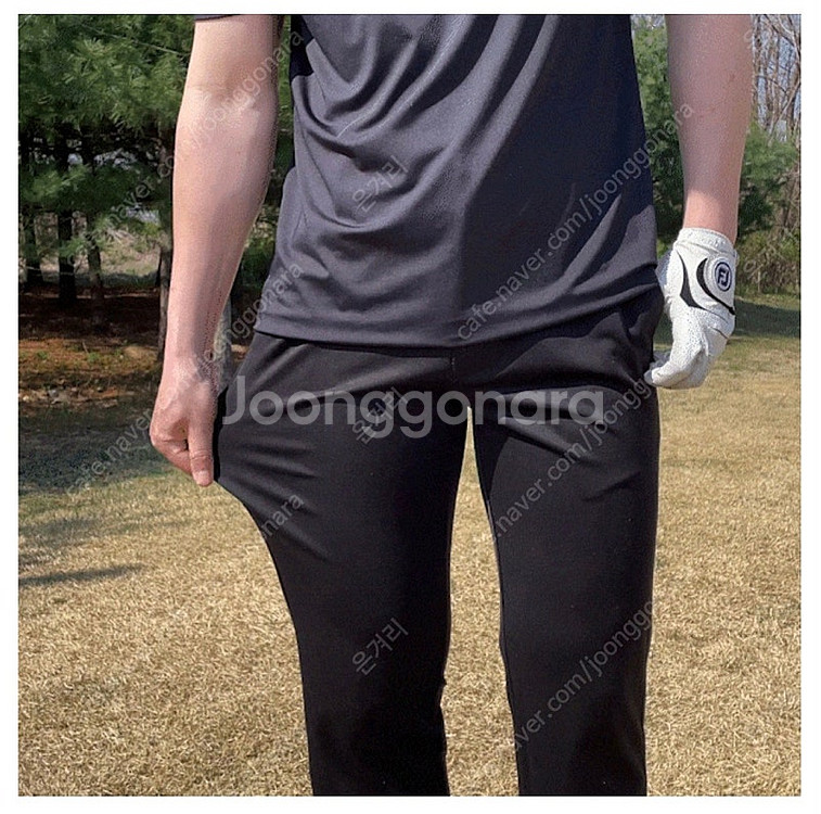 남성 블랙 쿨링 바지 (스판 통기성) 새상품--0