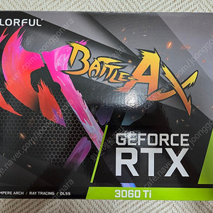 COLORFUL 컬러풀 RTX 3060Ti 토마호크 DUO D6X 8GB 판매합니다. (후기형 보증남음)
