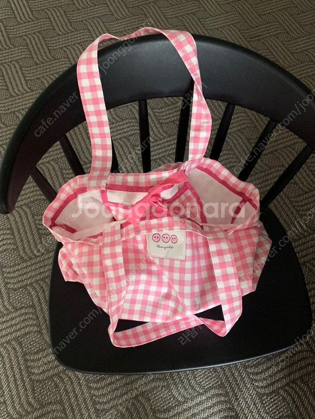 [새상품]봉긋 mimi 에디션 패브릭백 - 핑크--1