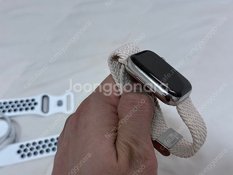 애플워치6 44mm 스테인리스 S급 판매--3