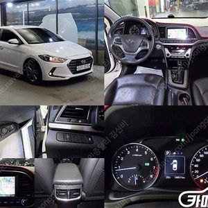 중고차 할부 아반떼 AD 1.6 GDI 모던 2016 년식 흰색 저렴한 중고차