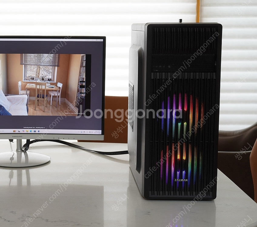 인텔 8600K + z390m + rx580 8g 본체--2